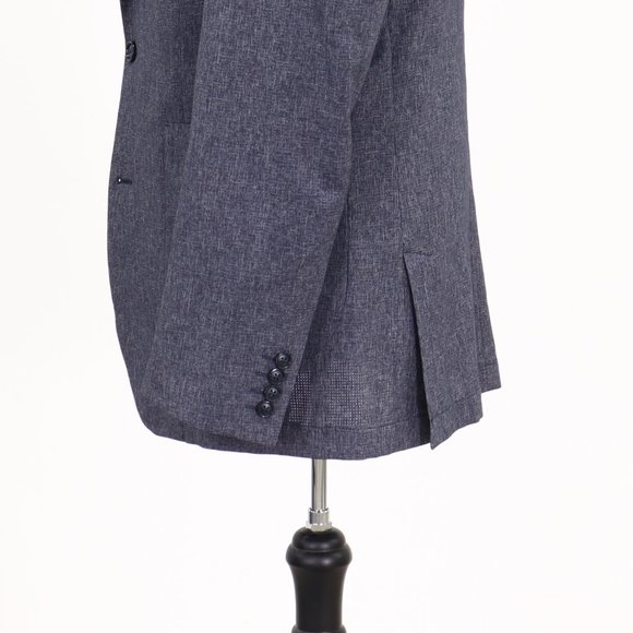 Stafford 42L Gray Solid 2-Button Sport Coat Blazer Jacket B303 - Picture 6 of 11